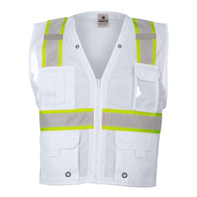 Kishigo B100-111 Unisex EV Series Enhanced Visibility Multi-Pocket Mesh Vest