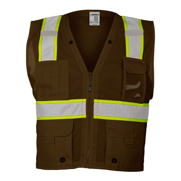 B100-111 Kishigo Brown/ Lime - B108