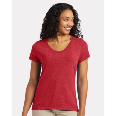 Hanes 42VT Perfect-T Women's Triblend V-Neck T-Shirt