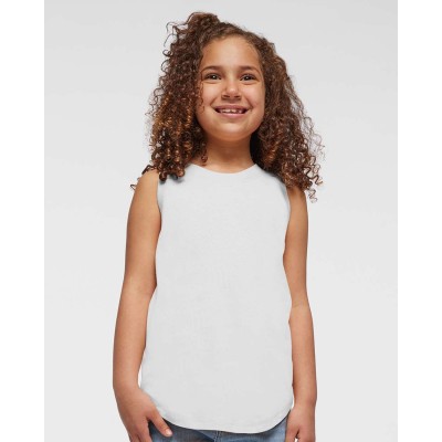 LAT 2692 Girls' Relaxed Fine Jersey Tank