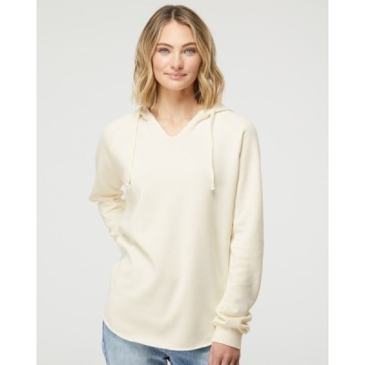 Independent Trading Co. PRM2500 Women's Lightweight California Wave Wash Hooded Sweatshirt