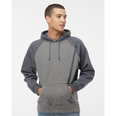 J. America 8885 Vintage Heather Hooded Sweatshirt
