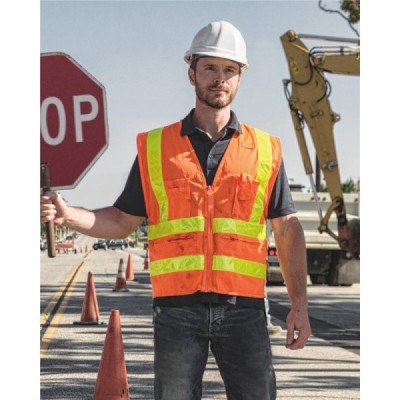 Kishigo 1197-1198 Prismatic Hydrowick-Lite Multi Zipper Vest