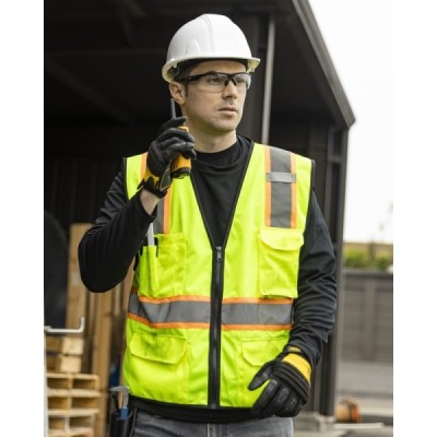 Kishigo 1580-1581 6 Pocket Contrast Class 2 Vest