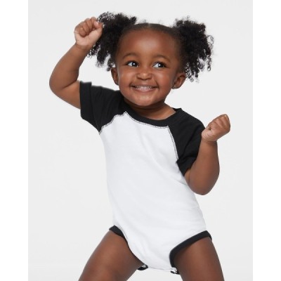 Rabbit Skins 4430 Infant Baseball Fine Jersey Bodysuit
