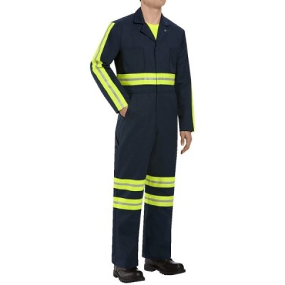 Red Kap CT10ENT Enhanced Visibility Action Back Coverall - Tall Sizes