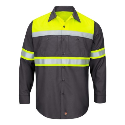 Red Kap SY70T Fluorescent Yellow/ Charcoal