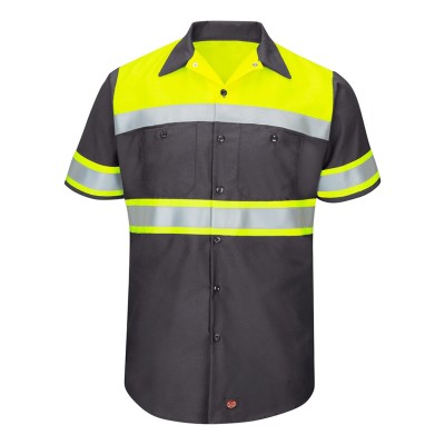 Red Kap SY80 Fluorescent Yellow/ Charcoal