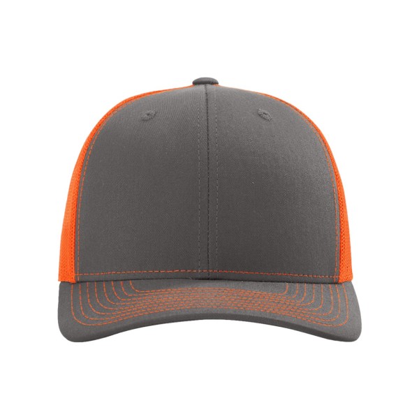112 Richardson Charcoal/ Neon Orange