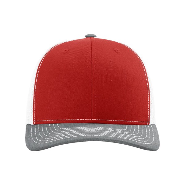 112 Richardson Red/ White/ Heather Grey