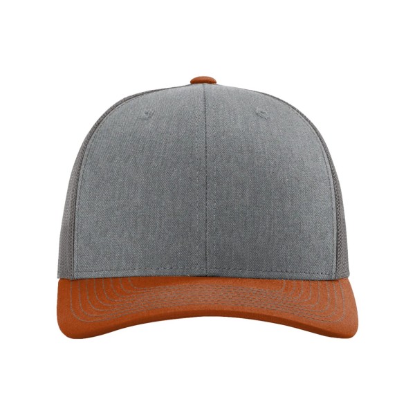 112 Richardson Heather Grey/ Charcoal/ Dark Orange
