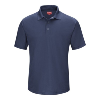 Red Kap SK74 Short Sleeve Performance Knit Gripper-Front Polo
