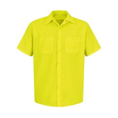 Red Kap SS24T Enhanced Visibility Short Sleeve Work Shirt - Tall Sizes