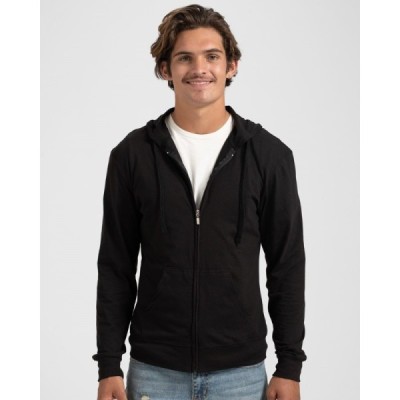 Tultex 260 Beach Full-Zip Hooded Long Sleeve T-Shirt