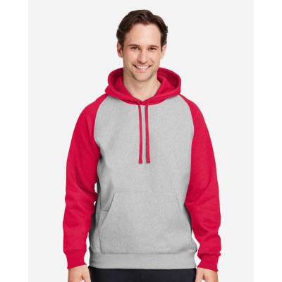 Team 365 TT96CB Athletic Heather/ Sport Red