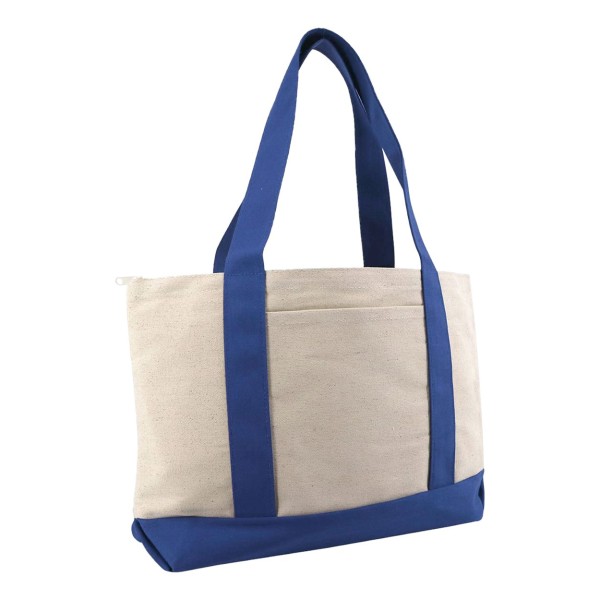 8862 Liberty Bags Natural/ Royal