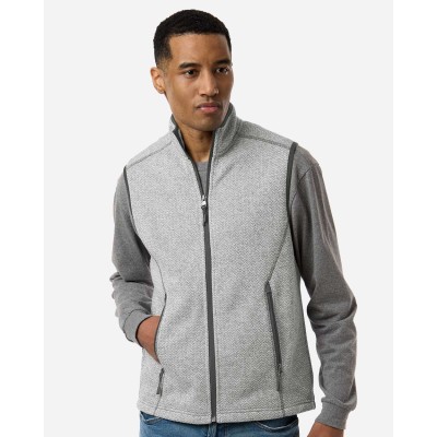 North End NE731 Men's Jasper Jacquard Fleece Vest