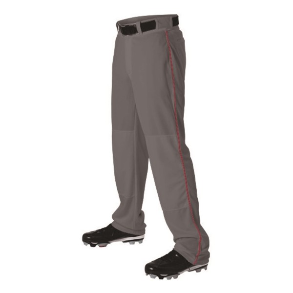 605WLB Alleson Athletic Charcoal/ Red