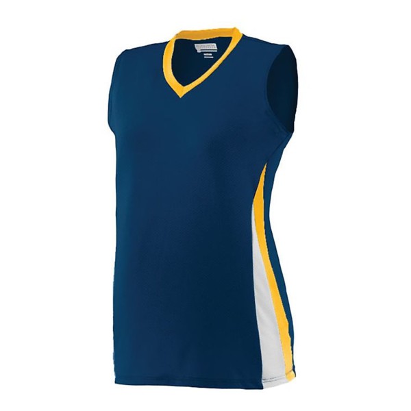 1356 Augusta Sportswear Navy/ Gold/ White