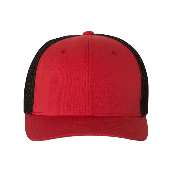 6511 Flexfit Red/ Black