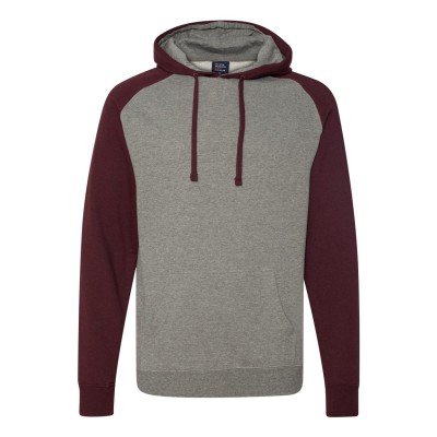 Independent Trading Co. IND40RP Gunmetal Heather/ Burgundy Heather