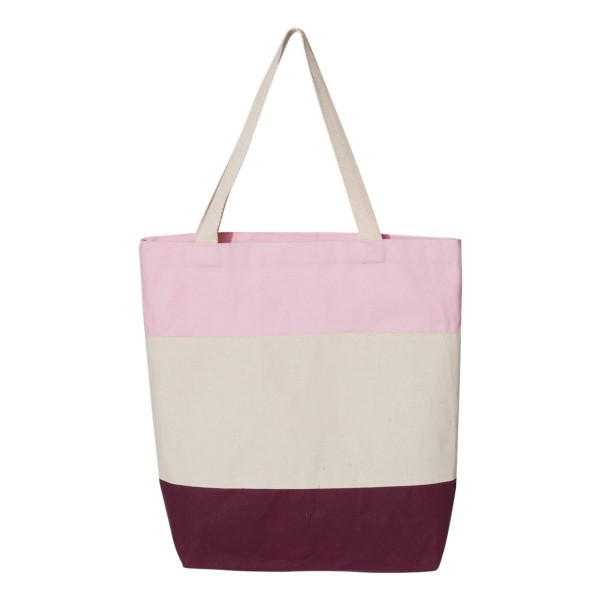 Q125900 Q-Tees Maroon/ Natural/ Light Pink