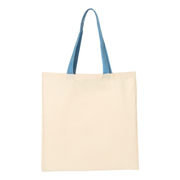 QTB6000 Q-Tees Natural/ Carolina Blue