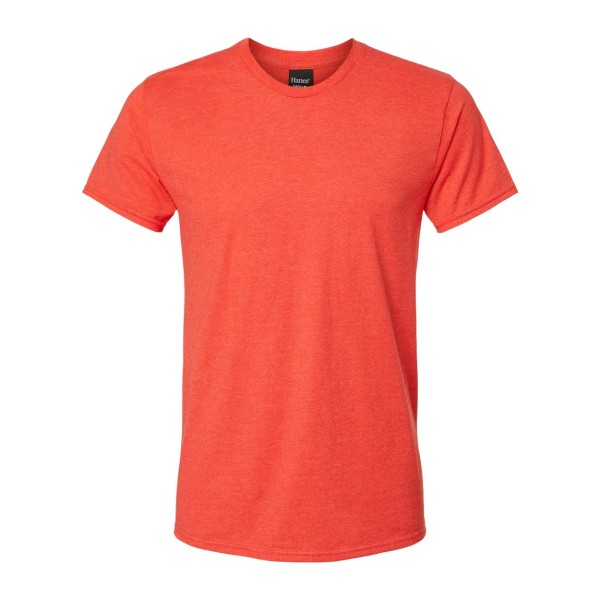 4980 Hanes Poppy Red Heather
