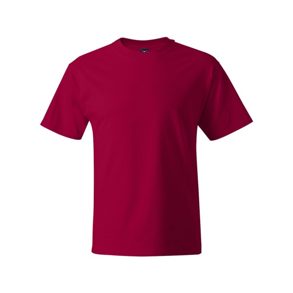 518T Hanes Deep Red