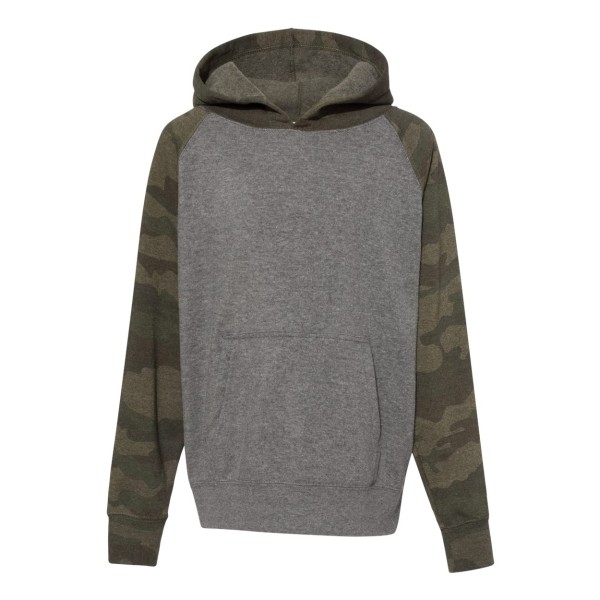 PRM15YSB Independent Trading Co. Nickel Heather/ Forest Camo