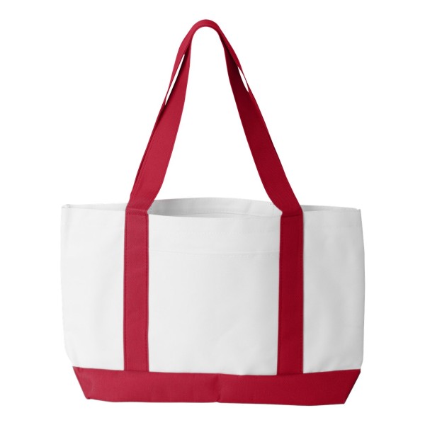 7002 Liberty Bags White/ Red