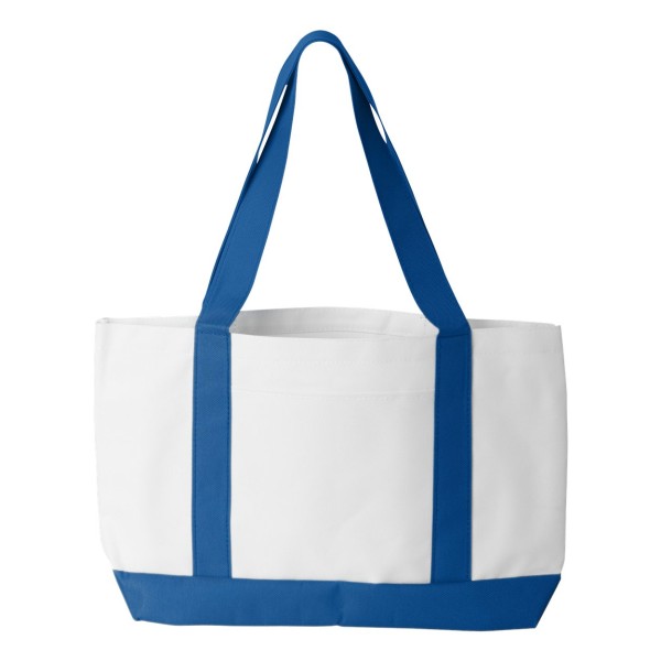 7002 Liberty Bags White/ Royal