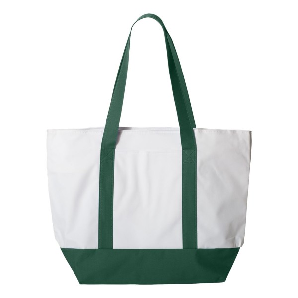 7006 Liberty Bags White/ Forest