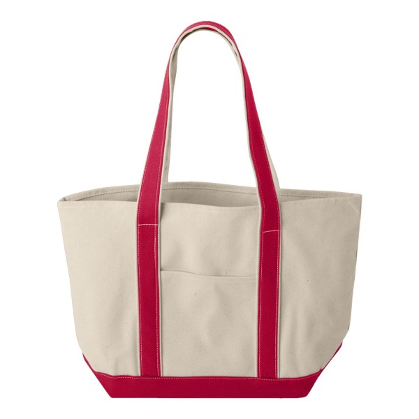 8871 Liberty Bags Natural/ Red