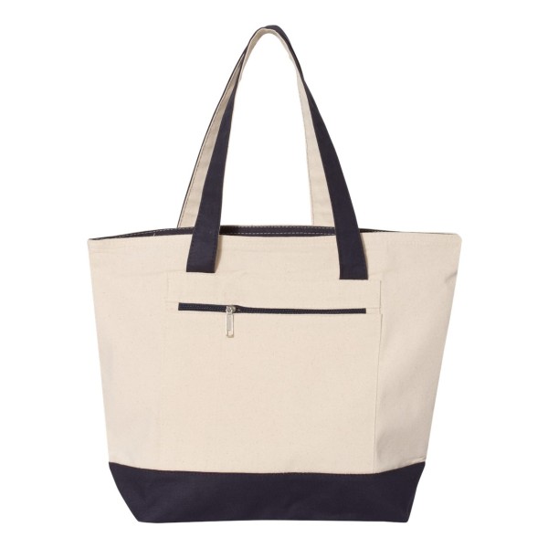 Q1300 Q-Tees Natural/ Navy