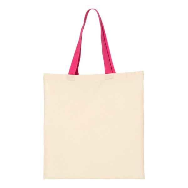 QTB6000 Q-Tees Natural/ Hot Pink