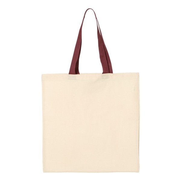 QTB6000 Q-Tees Natural/ Maroon