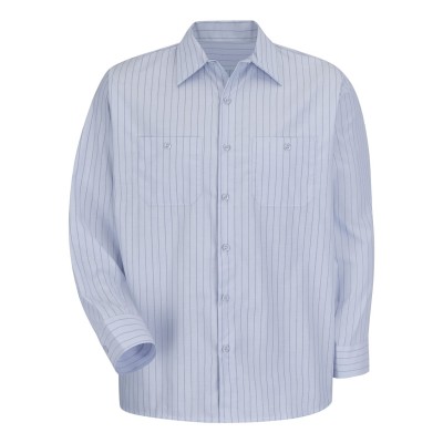 Red Kap SP10T Light Blue/ Navy Stripe