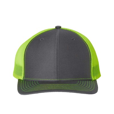 Richardson 112 Charcoal/ Neon Yellow