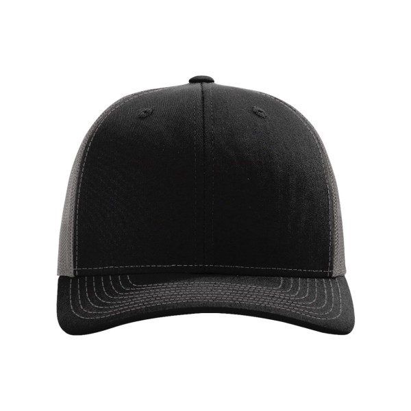 112RE Richardson Black/ Charcoal