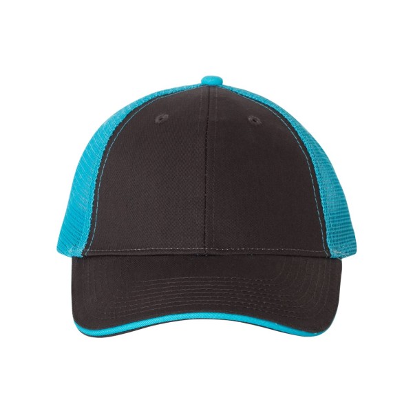 S102 Valucap Charcoal/ Neon Blue