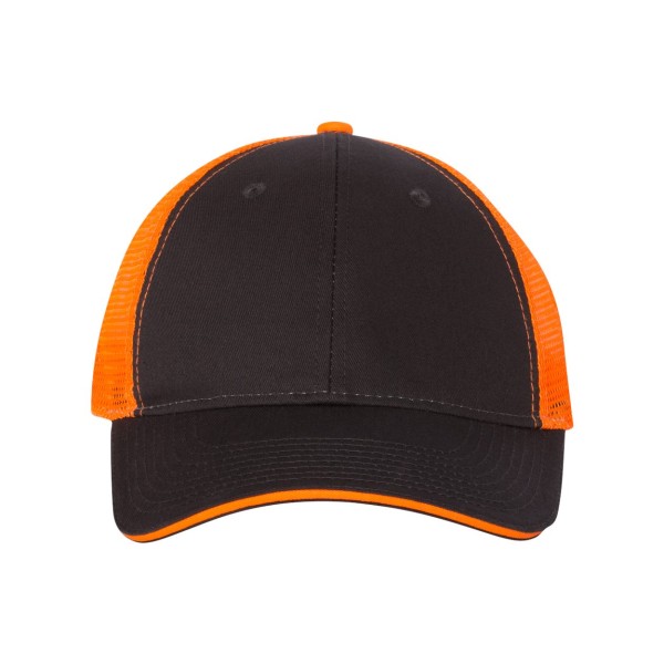 S102 Valucap Charcoal/ Neon Orange
